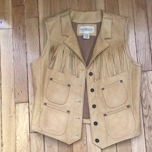 Women’s Denim & Supply Leather Western Vest